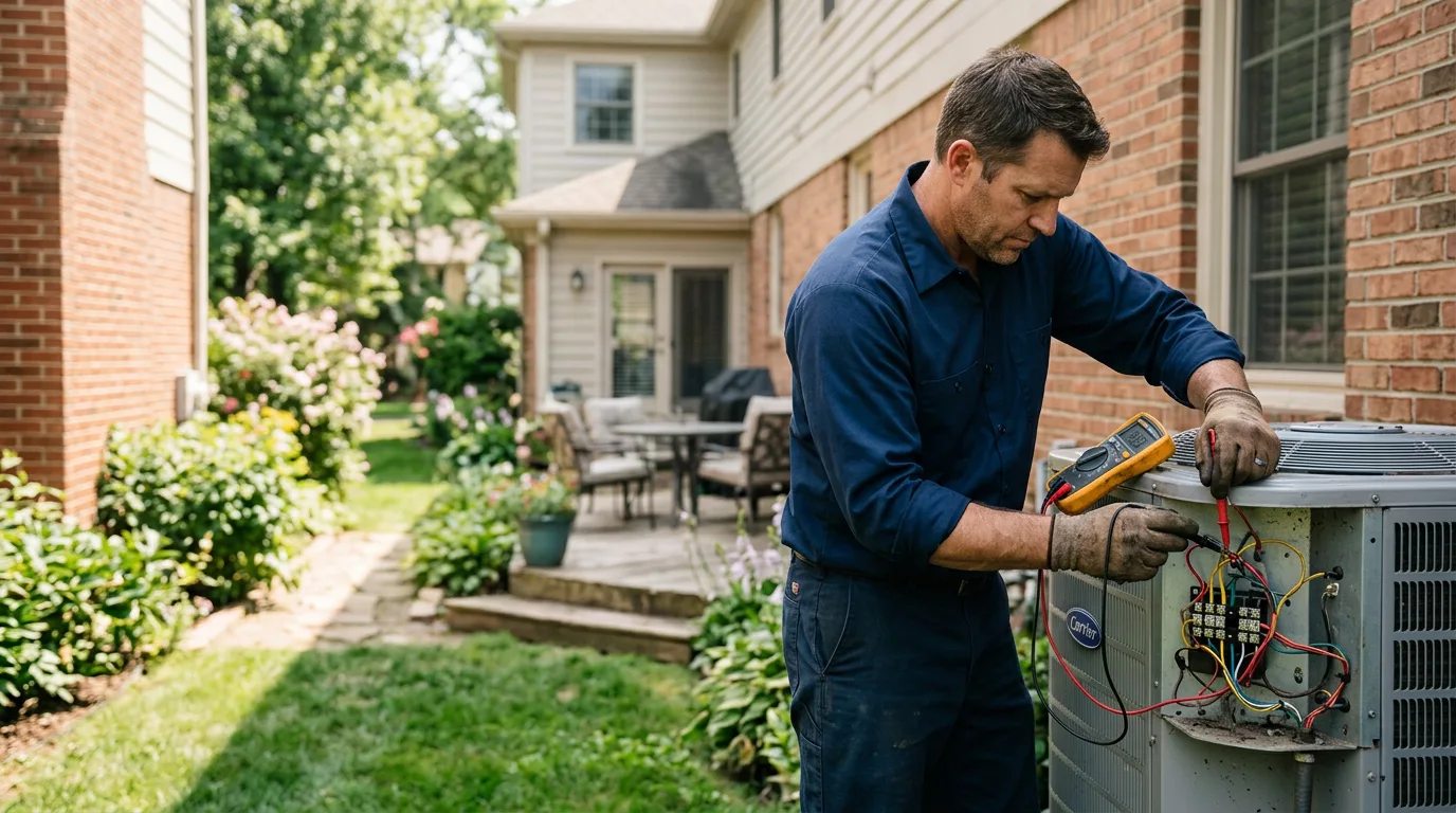 HVAC technician working near Kearny, NJ